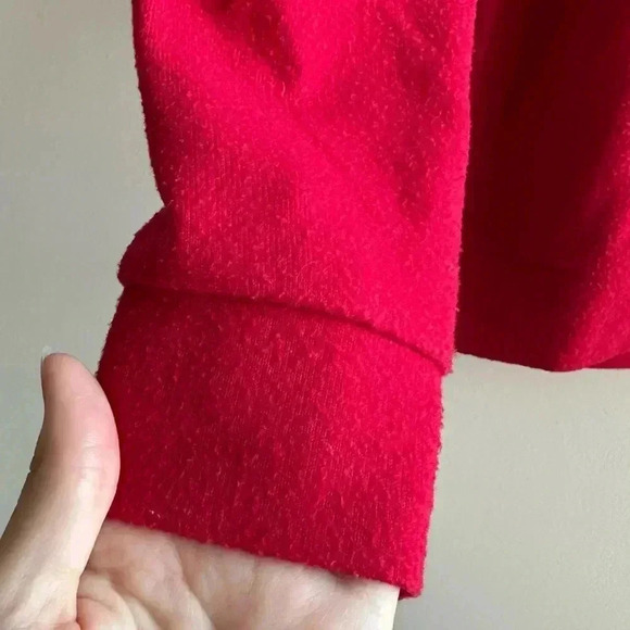 Ho Ho Nope Cat Ugly Christmas Sweater, Red Holiday Sweater, Glitter, Size Med - Picture 5 of 16